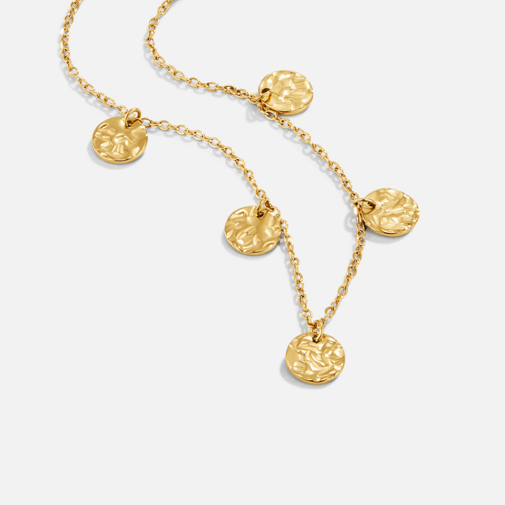 Elena | Hammered Coin Necklace