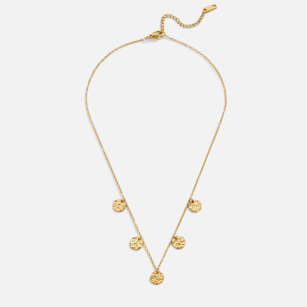 Elena | Hammered Coin Necklace