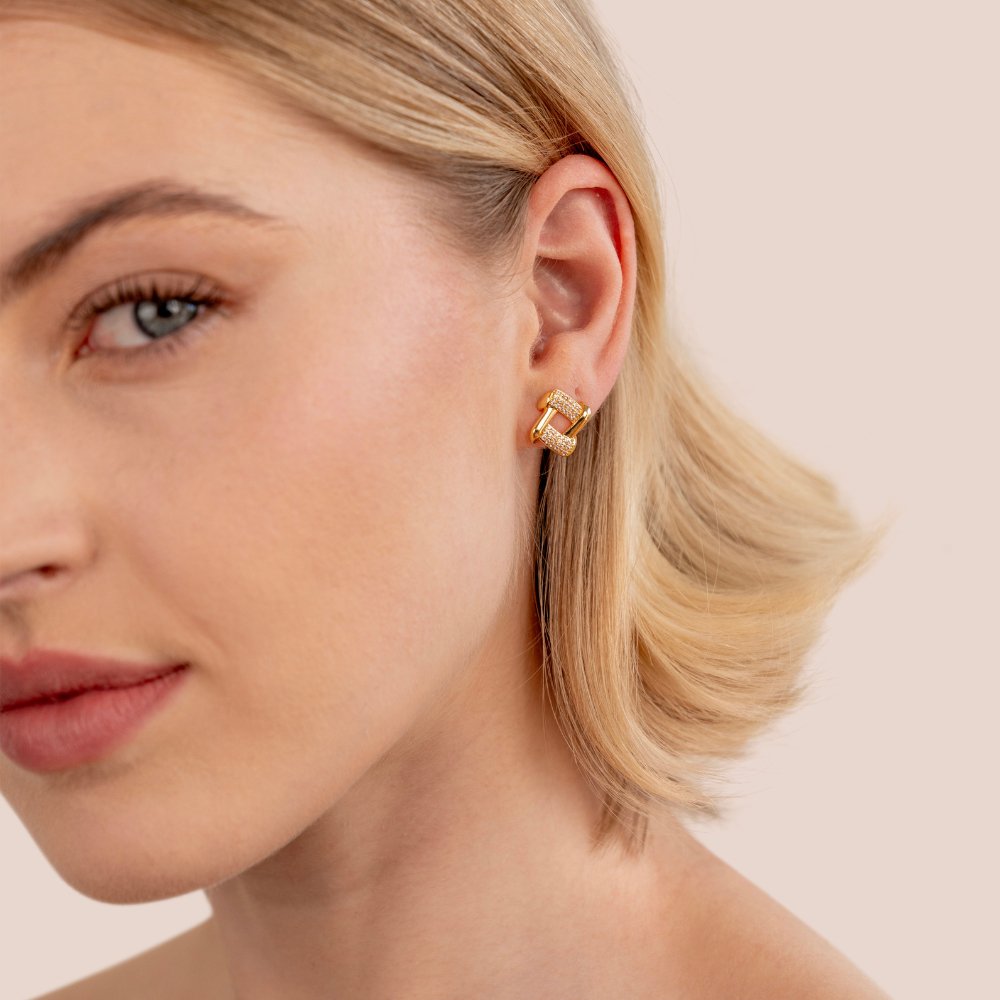 Aurora | Eleganckie Kolczyki Stud Eternity